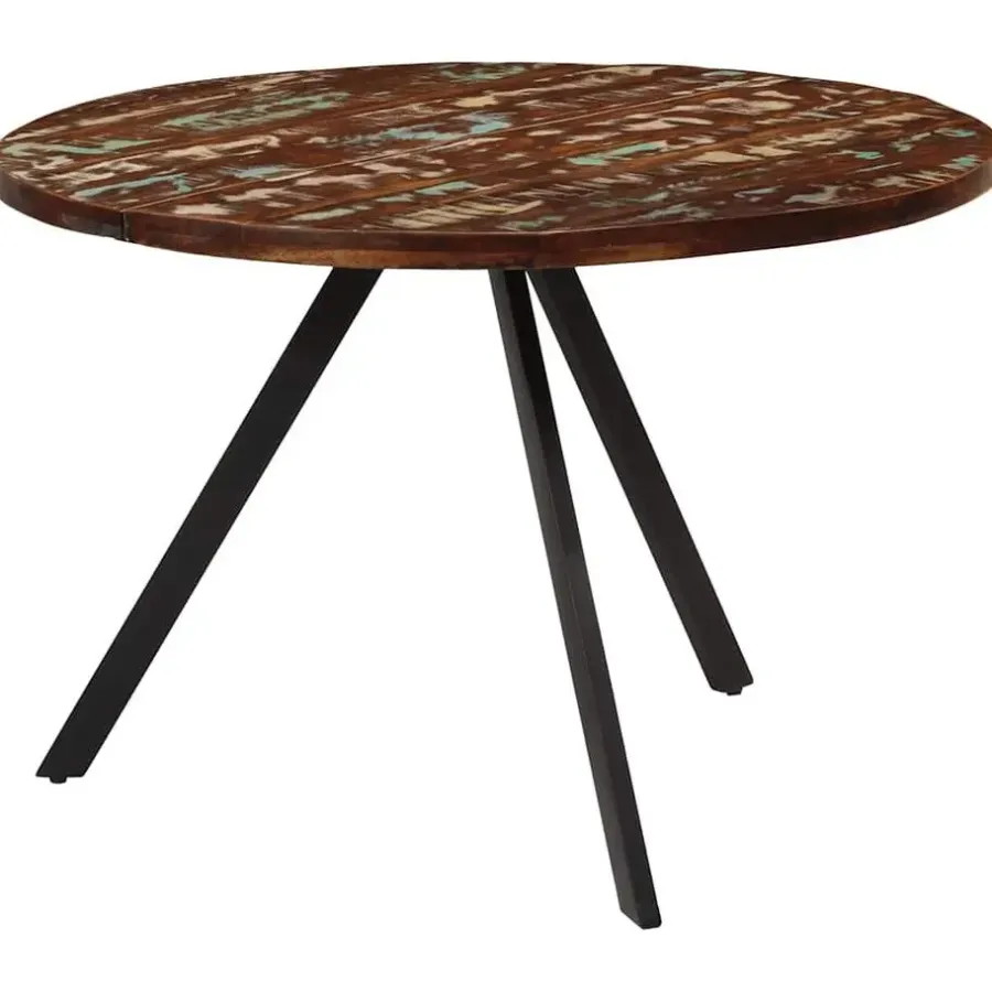 Houten Eettafels|Ronde Eettafels-vidaXL - Eettafel - Multikleur - Hout