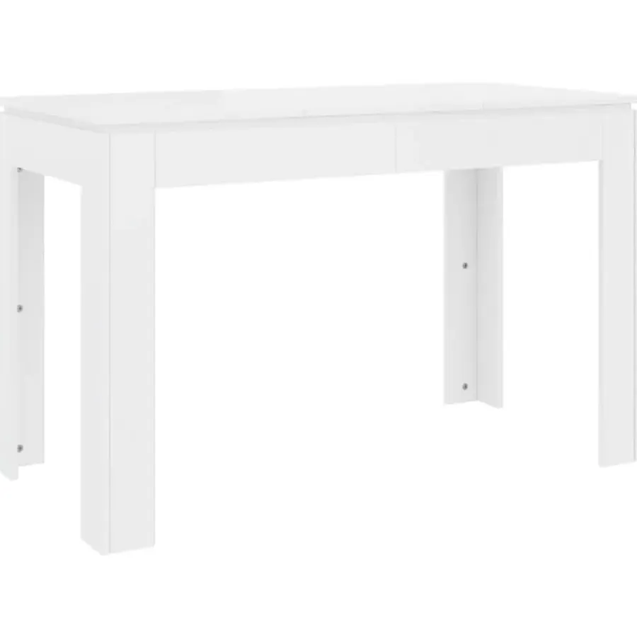 vidaXL - Eettafel - Wit - Bewerkt hout