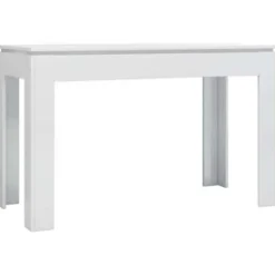 vidaXL - Eettafel - Wit - Bewerkt hout
