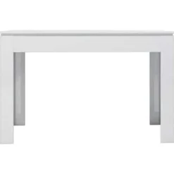vidaXL - Eettafel - Wit - Bewerkt hout