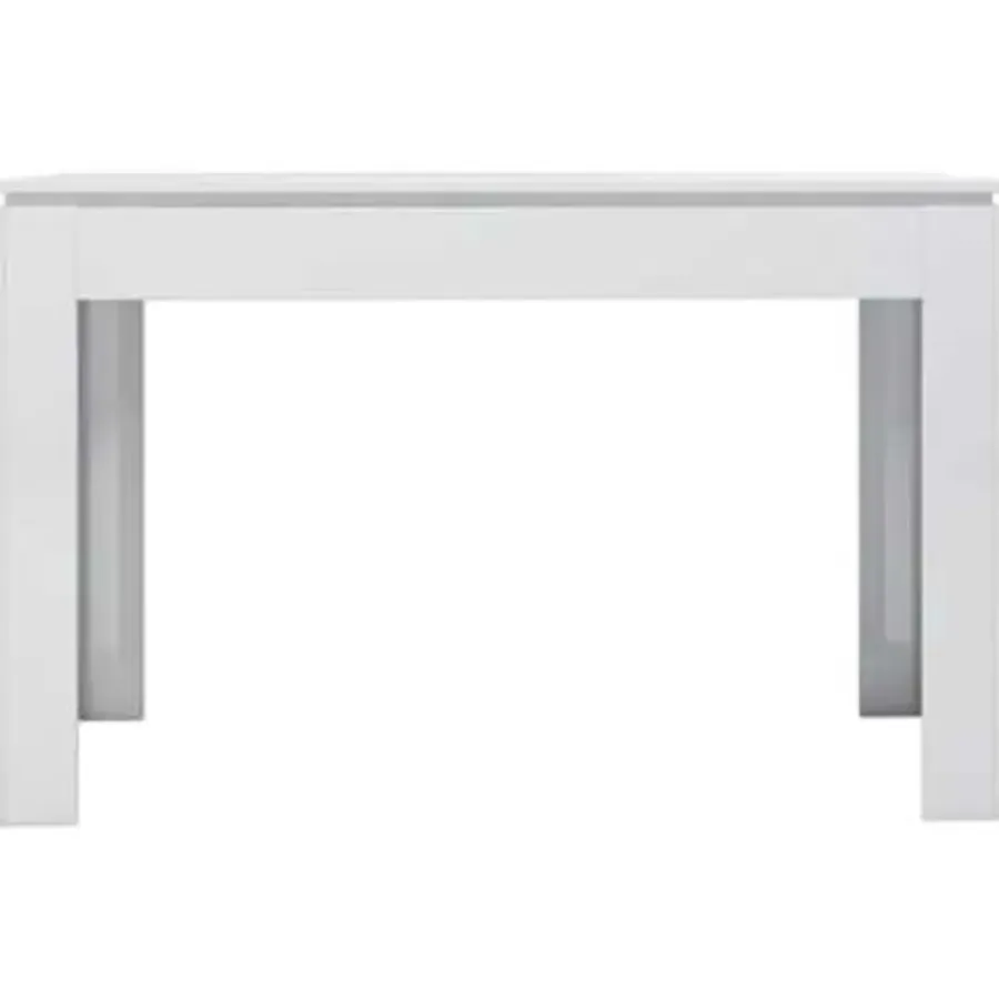 vidaXL - Eettafel - Wit - Bewerkt hout
