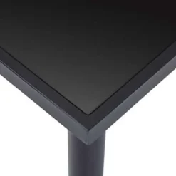 vidaXL - Eettafel - Zwart - Glas - 140 x 70 x 75 cm
