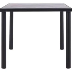 Rechthoekige Eettafels-vidaXL - Eettafel - Zwart - MDF - 180 x 90 x 75 cm