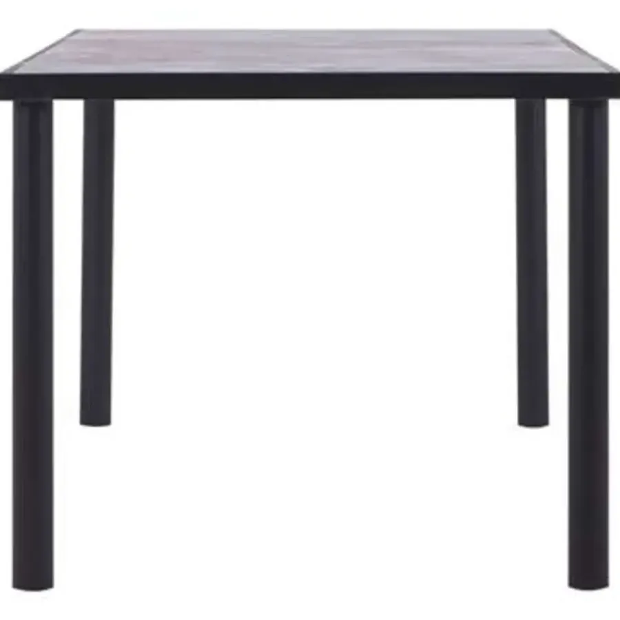 Rechthoekige Eettafels-vidaXL - Eettafel - Zwart - MDF - 180 x 90 x 75 cm
