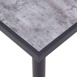 Rechthoekige Eettafels-vidaXL - Eettafel - Zwart - MDF - 180 x 90 x 75 cm