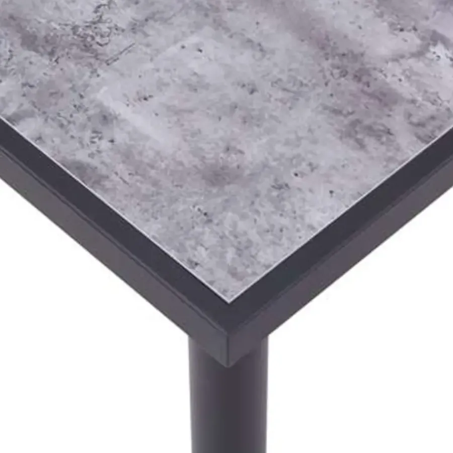 Rechthoekige Eettafels-vidaXL - Eettafel - Zwart - MDF - 180 x 90 x 75 cm