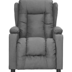 Fauteuils-vidaXL - Fauteuil - Grijs - Stof