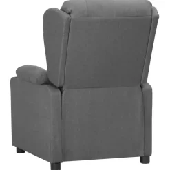 Fauteuils-vidaXL - Fauteuil - Grijs - Stof