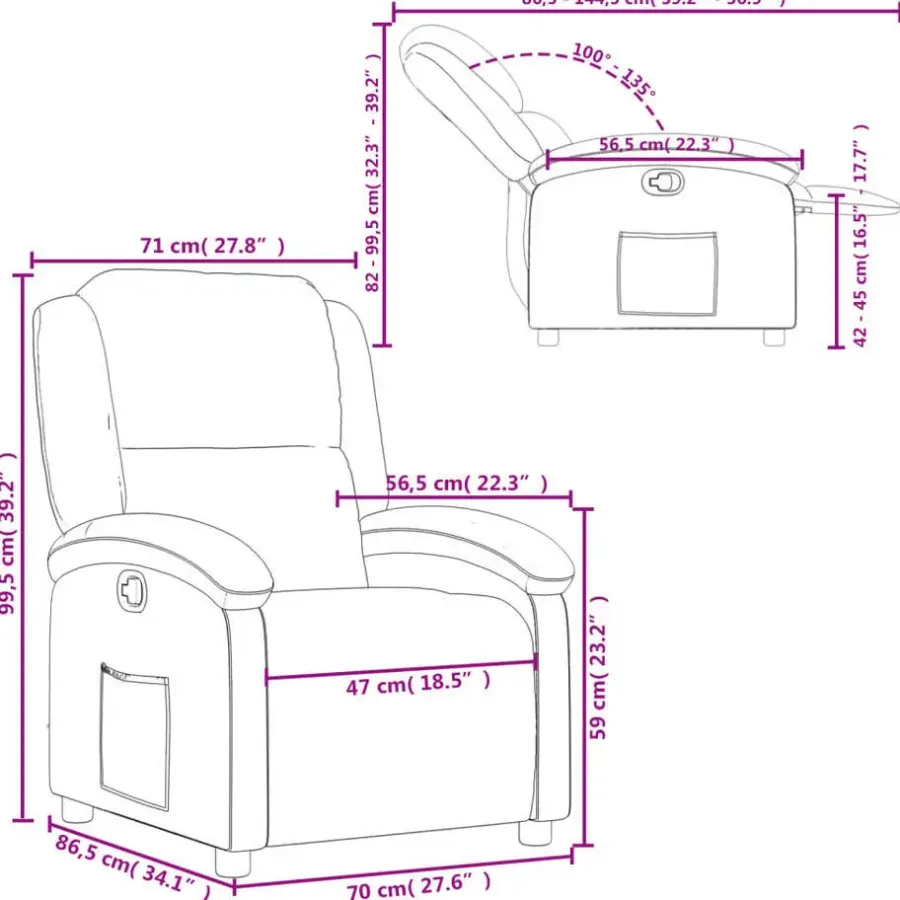Fauteuils-vidaXL - Fauteuil - Grijs - Fluweel