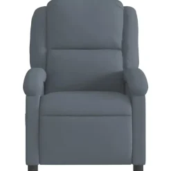 Fauteuils-vidaXL - Fauteuil - Grijs - Fluweel