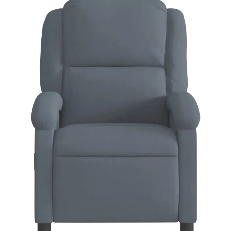 Fauteuils-vidaXL - Fauteuil - Grijs - Fluweel