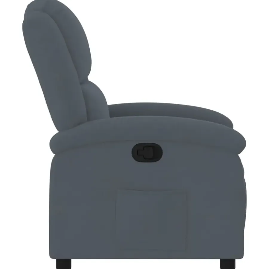 Fauteuils-vidaXL - Fauteuil - Grijs - Fluweel
