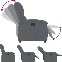 Fauteuils-vidaXL - Fauteuil - Grijs - Fluweel