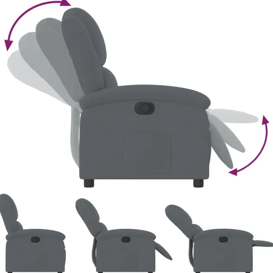 Fauteuils-vidaXL - Fauteuil - Grijs - Fluweel