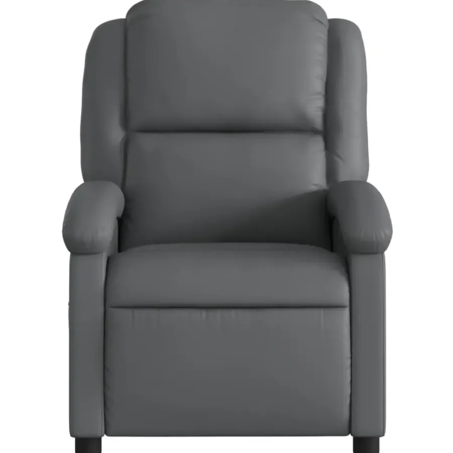 vidaXL - Fauteuil - Grijs - Kunstleer