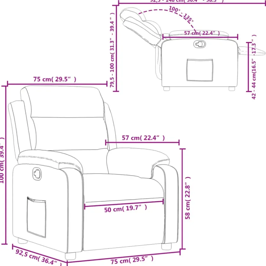 vidaXL - Fauteuil - Grijs - Fluweel