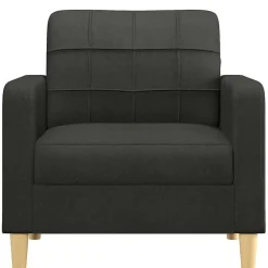 Fauteuils-vidaXL - Fauteuil - Zwart - Stof - 60 cm