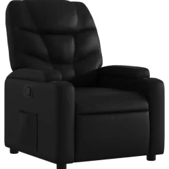 Fauteuils-vidaXL - Fauteuil - Zwart - Kunstleer