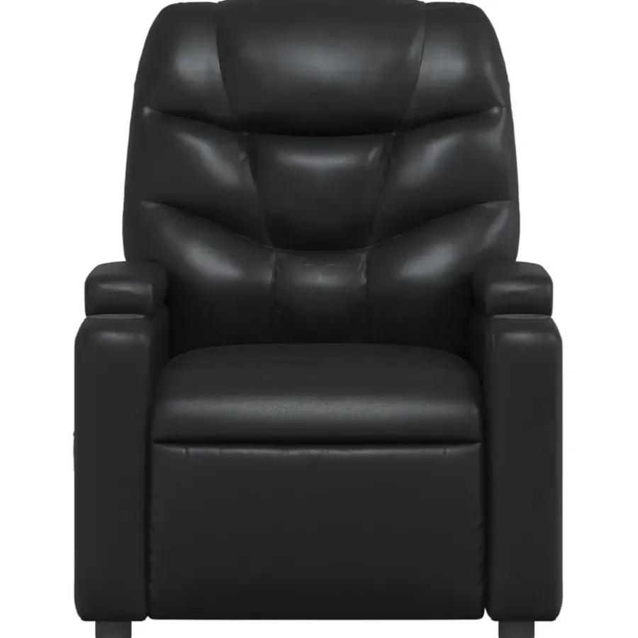 Fauteuils-vidaXL - Fauteuil - Zwart - Kunstleer