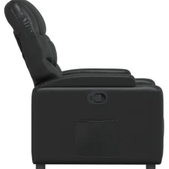 Fauteuils-vidaXL - Fauteuil - Zwart - Kunstleer