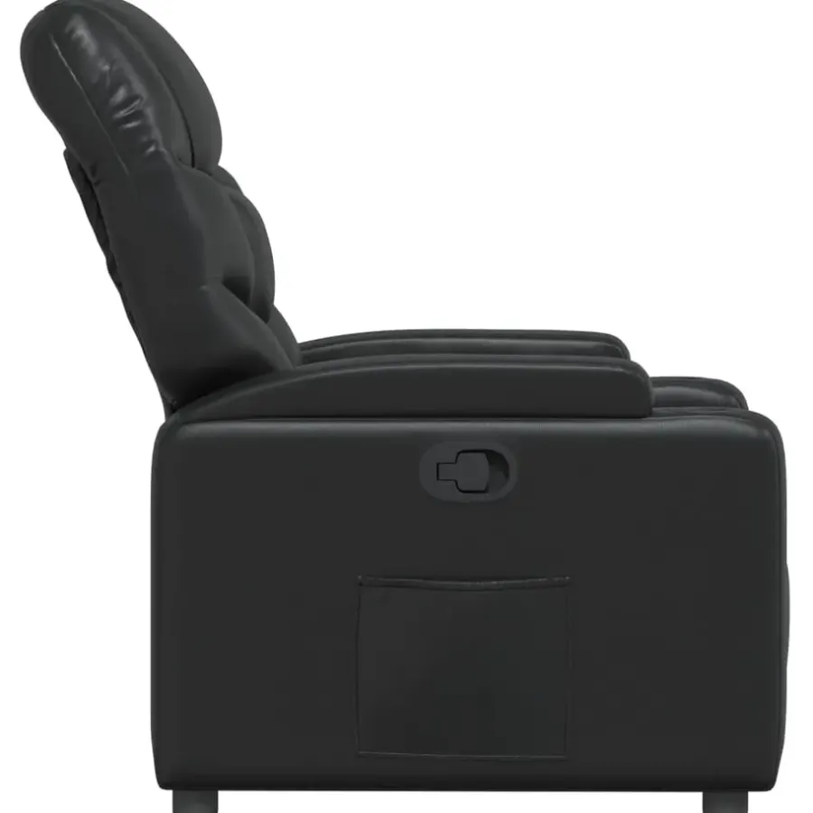 Fauteuils-vidaXL - Fauteuil - Zwart - Kunstleer