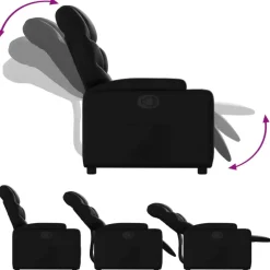 Fauteuils-vidaXL - Fauteuil - Zwart - Kunstleer