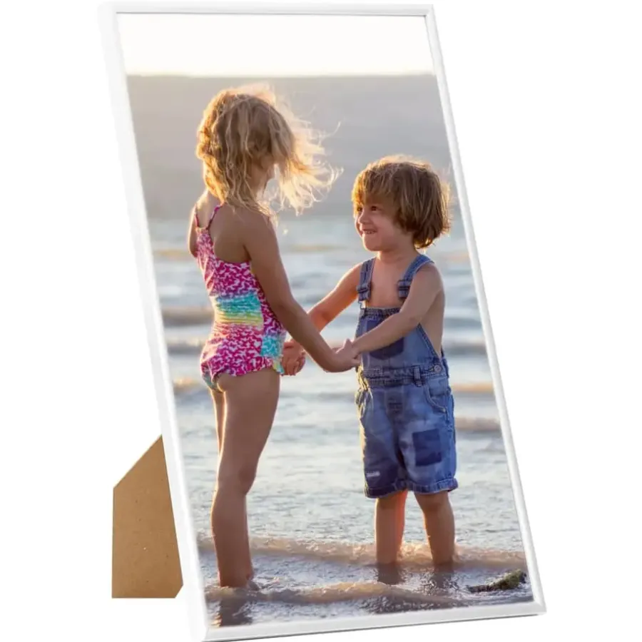 Fotolijsten-vidaXL - Fotolijst - Wit - MDF - 13 x 18 cm - 3 stuks