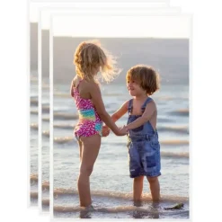 Fotolijsten-vidaXL - Fotolijst - Wit - MDF - 21 x 29.7 cm - 3 stuks