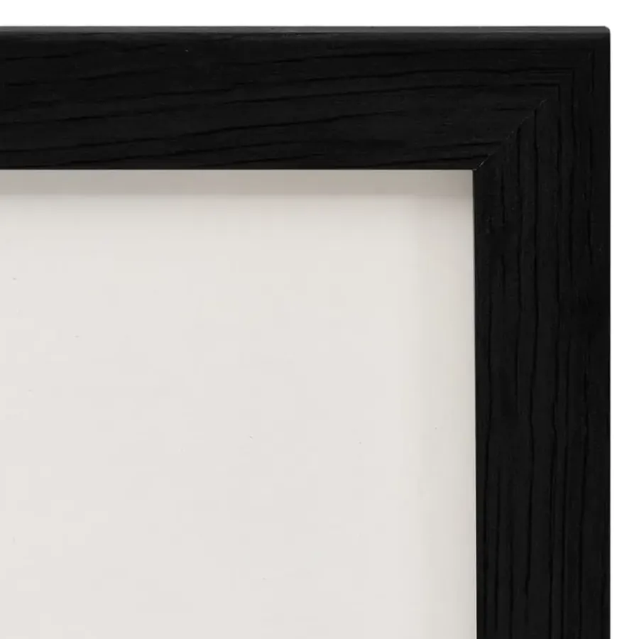 Fotolijsten-vidaXL - Fotolijst - Zwart - MDF - 2 x (21 x 29.7 cm)