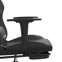 vidaXL - Gamingstoel - Grijs - Kunstleer