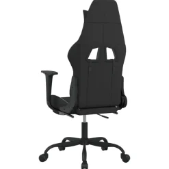 Gamestoelen-vidaXL - Gamingstoel - Wit - Stof