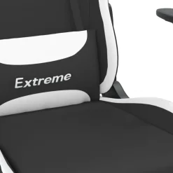 Gamestoelen-vidaXL - Gamingstoel - Wit - Stof