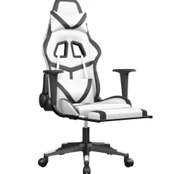 vidaXL - Gamingstoel - Wit - Kunstleer