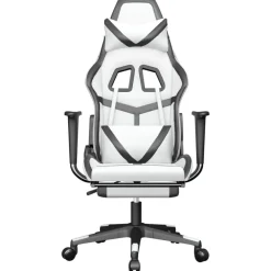 vidaXL - Gamingstoel - Wit - Kunstleer