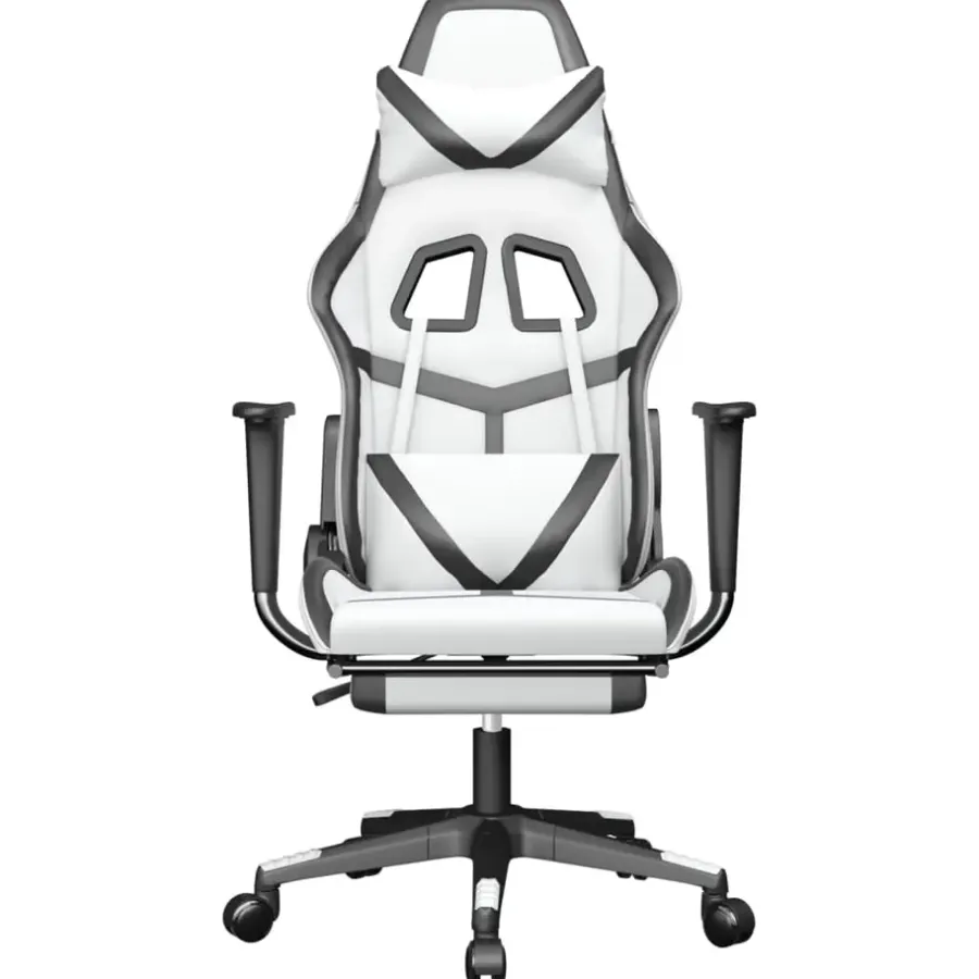 vidaXL - Gamingstoel - Wit - Kunstleer