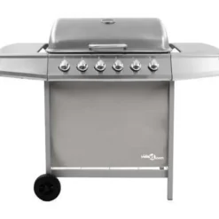 Barbecues En Accessoires-vidaXL - Gasbarbecue-grill - Zilver - Staal