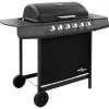 Barbecues En Accessoires-vidaXL - Gasbarbecue-grill - Zwart - Staal