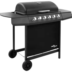 Barbecues En Accessoires-vidaXL - Gasbarbecue-grill - Zwart - Staal