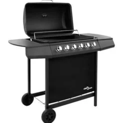 Barbecues En Accessoires-vidaXL - Gasbarbecue-grill - Zwart - Staal