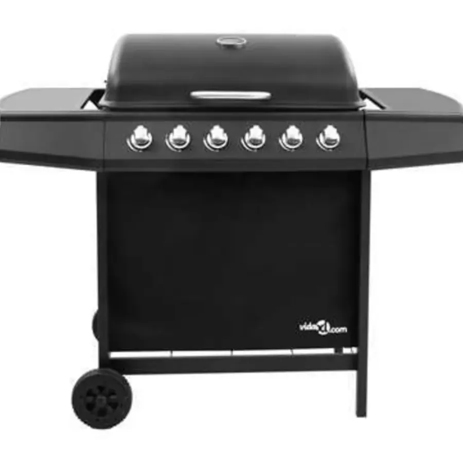Barbecues En Accessoires-vidaXL - Gasbarbecue-grill - Zwart - Staal