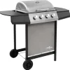 Barbecues En Accessoires-vidaXL - Gasbarbecue-grill - Zilver - Staal