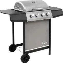 Barbecues En Accessoires-vidaXL - Gasbarbecue-grill - Zilver - Staal