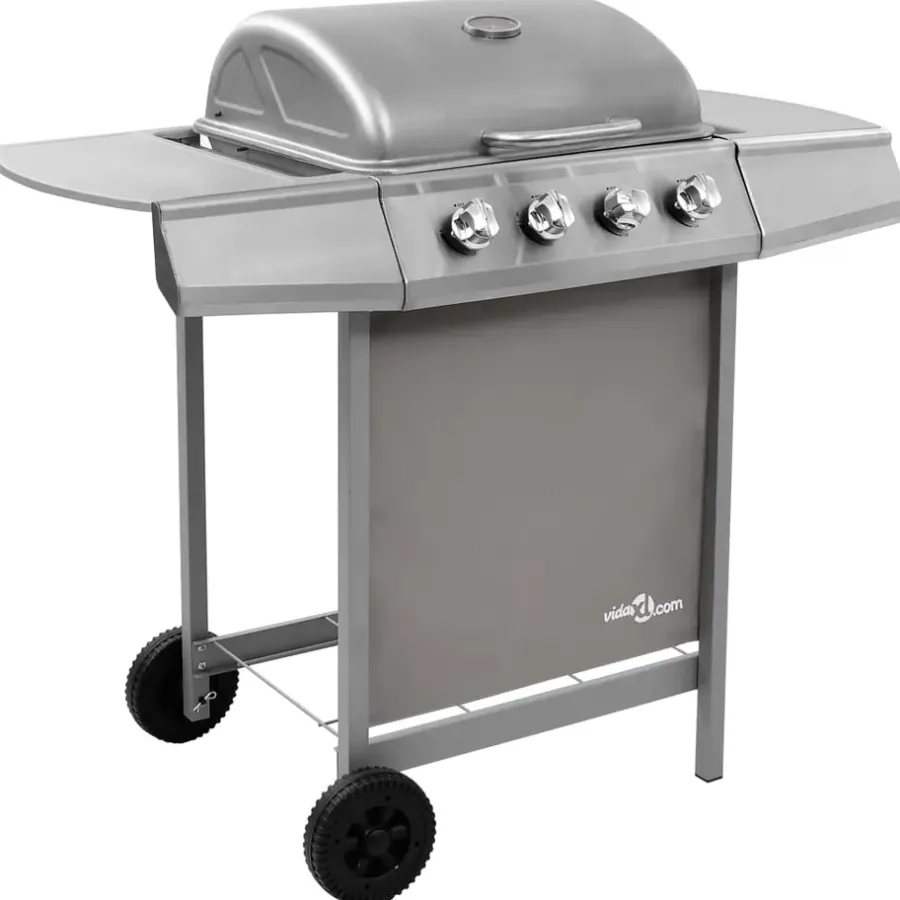 Barbecues En Accessoires-vidaXL - Gasbarbecue-grill - Zilver - Staal