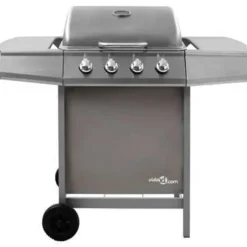 Barbecues En Accessoires-vidaXL - Gasbarbecue-grill - Zilver - Staal