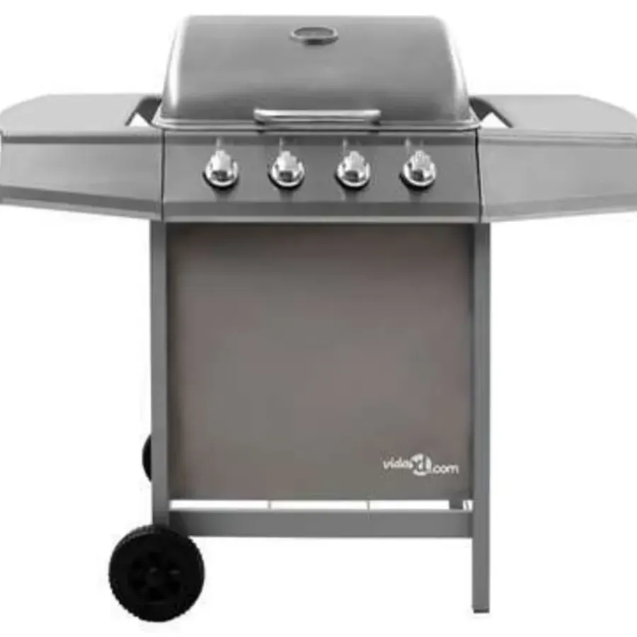 Barbecues En Accessoires-vidaXL - Gasbarbecue-grill - Zilver - Staal