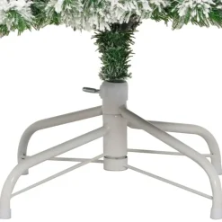 vidaXL - Gescharnierde Kunstkerstboom - Wit - 210 cm