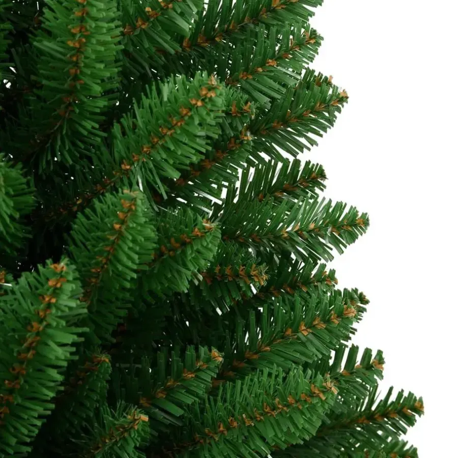 Kerstbomen-vidaXL - Gescharnierde Kunstkerstboom - Groen - 120 cm