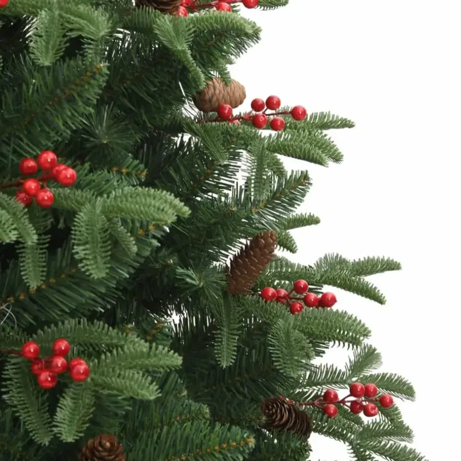 vidaXL - Gescharnierde Kunstkerstboom - Groen - 210 cm