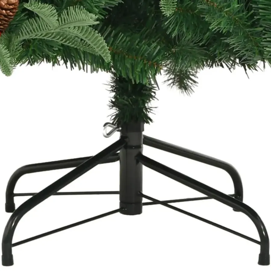 vidaXL - Gescharnierde Kunstkerstboom - Groen - 210 cm