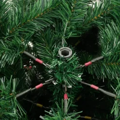vidaXL - Gescharnierde Kunstkerstboom - Groen - 210 cm